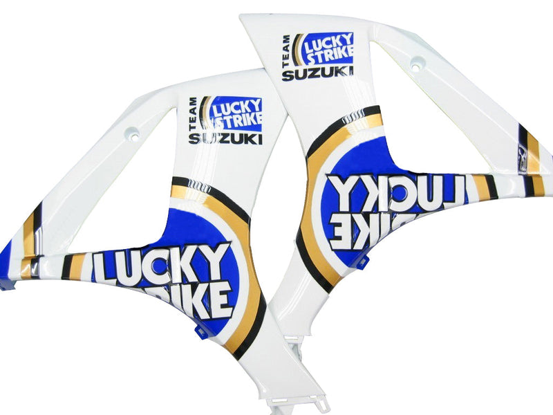 Fairings 2007-2008 Suzuki GSXR 1000 White & Blue Lucky Strike  Generic