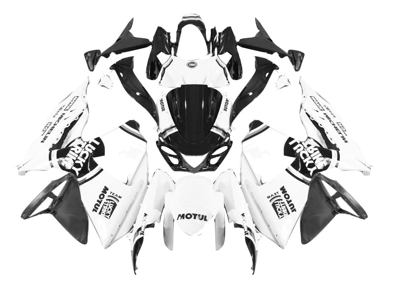 Fairings 2009-2016 Suzuki GSXR 1000 White & Black Lucky Strike  Generic