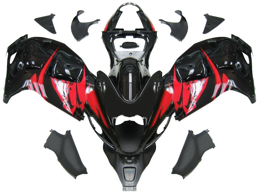 Fairings 1999-2007 سوزوكي GSX1300 هايابوسا هايابوسا أسود وأحمر عام