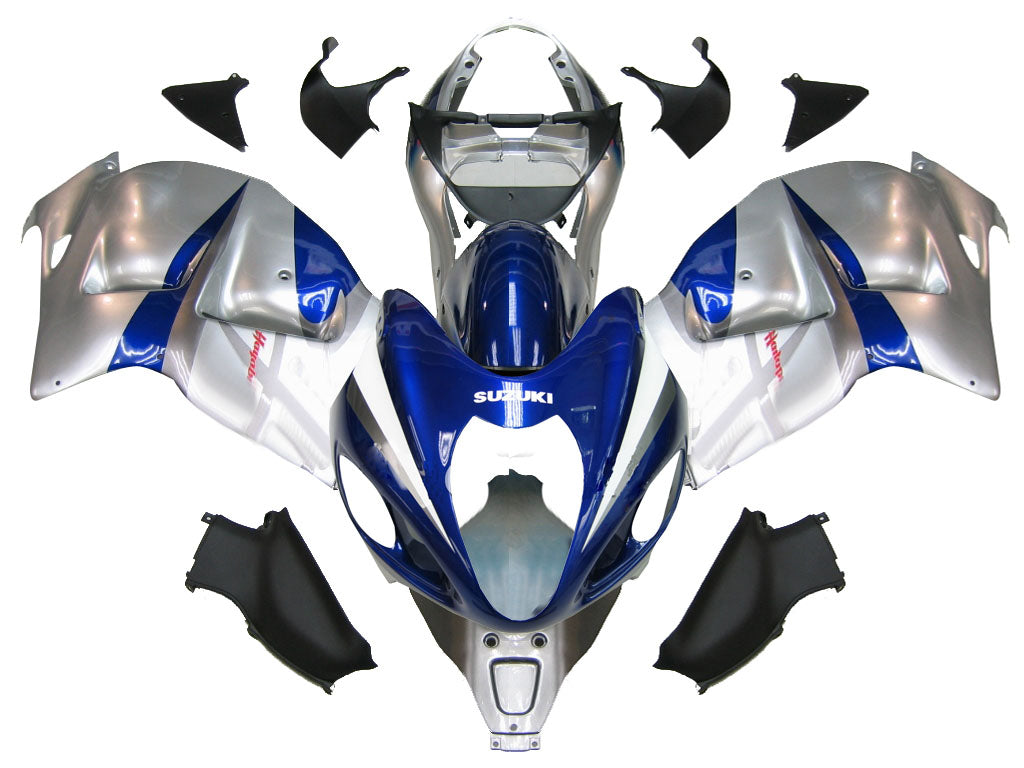 Fairings 1999-2007 سوزوكي GSX1300 هايابوسا فضي وأزرق هايابوسا عام