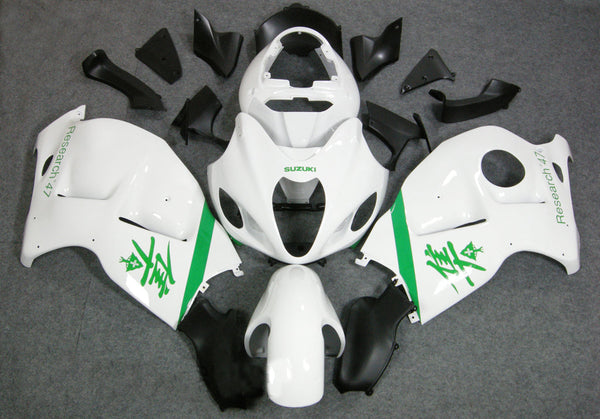 Fairings 1999-2007 سوزوكي GSX1300 هايابوسا أبيض أخضر Research47 عام