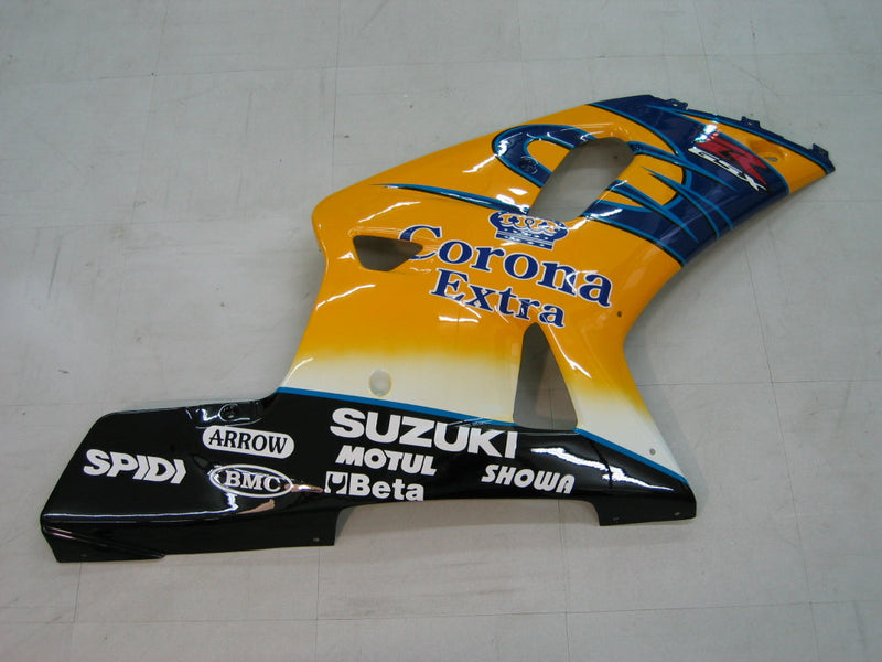 Carenados 2001-2003 Suzuki GSXR 600 Amarillo y Azul Corona GSXR Genérico