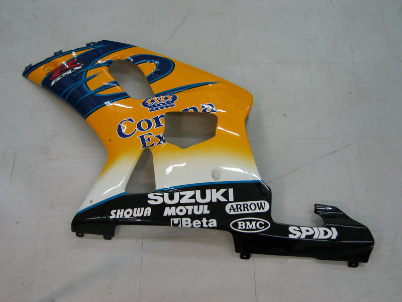 Carenados 2001-2003 Suzuki GSXR 600 Amarillo y Azul Corona GSXR Genérico