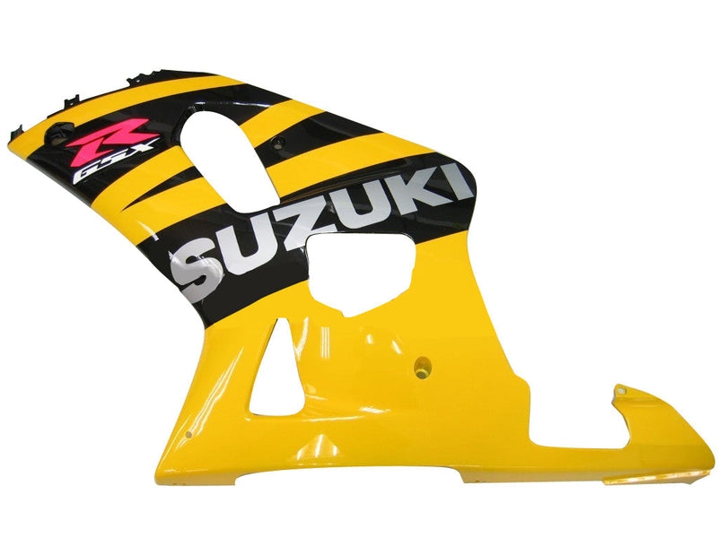 Fairings 2001-2003 Suzuki GSXR 600 Yellow Black GSXR  Generic