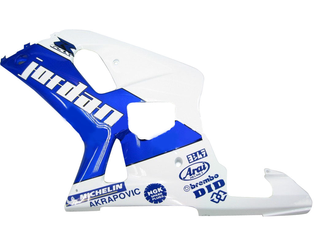 Fairings 2001-2003 Suzuki GSXR 600 White Blue Jordan GSXR  Generic