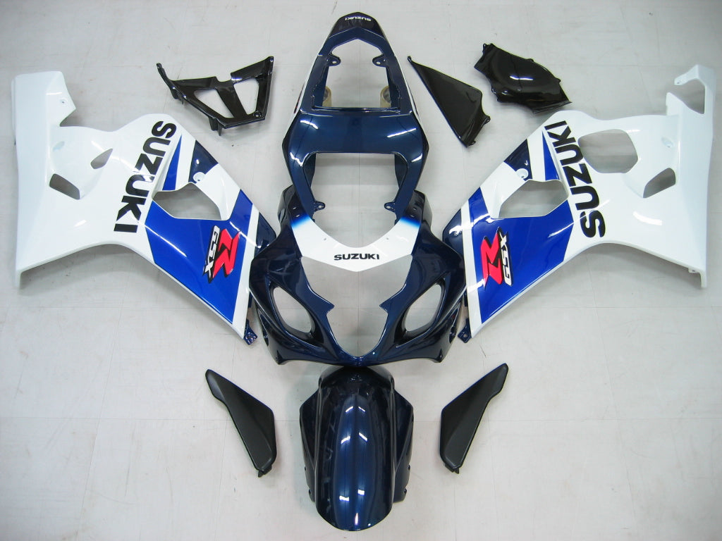 Fairings 2004-2005 سوزوكي GSXR 600 750 أزرق وأبيض GSXR عام