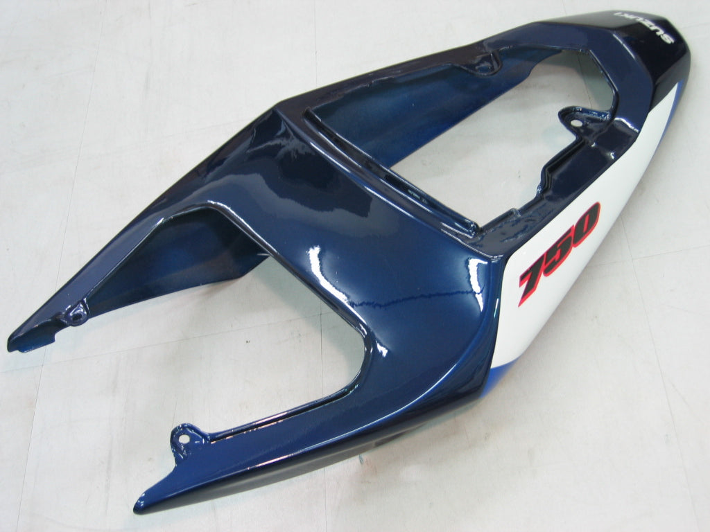 Fairings 2004-2005 سوزوكي GSXR 600 750 أزرق وأبيض GSXR عام