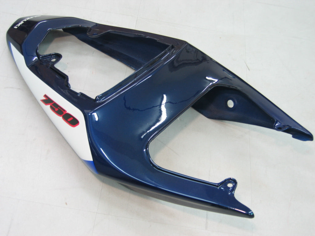 Fairings 2004-2005 سوزوكي GSXR 600 750 أزرق وأبيض GSXR عام