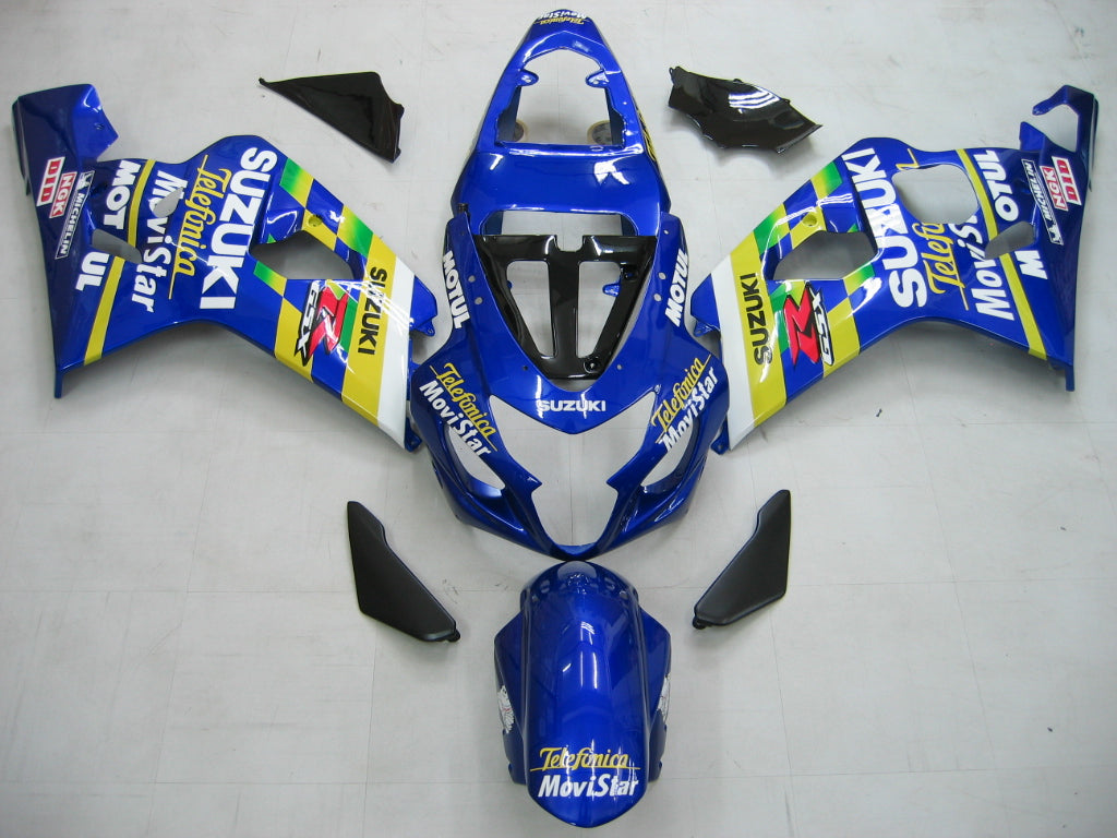 Fairings 2004-2005 سوزوكي GSXR 600 750 أزرق Movistar GSXR عام