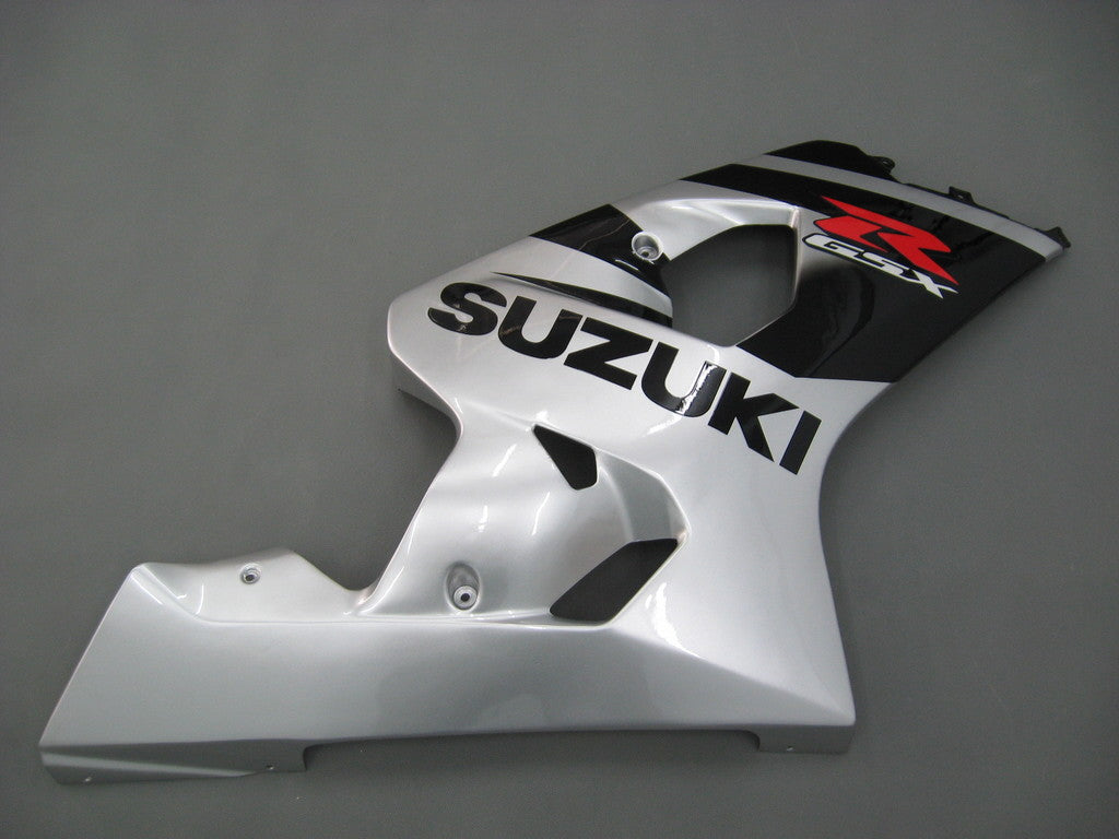 Fairings 2004-2005 Suzuki GSXR 600 750 Black Silver GSXR  Generic