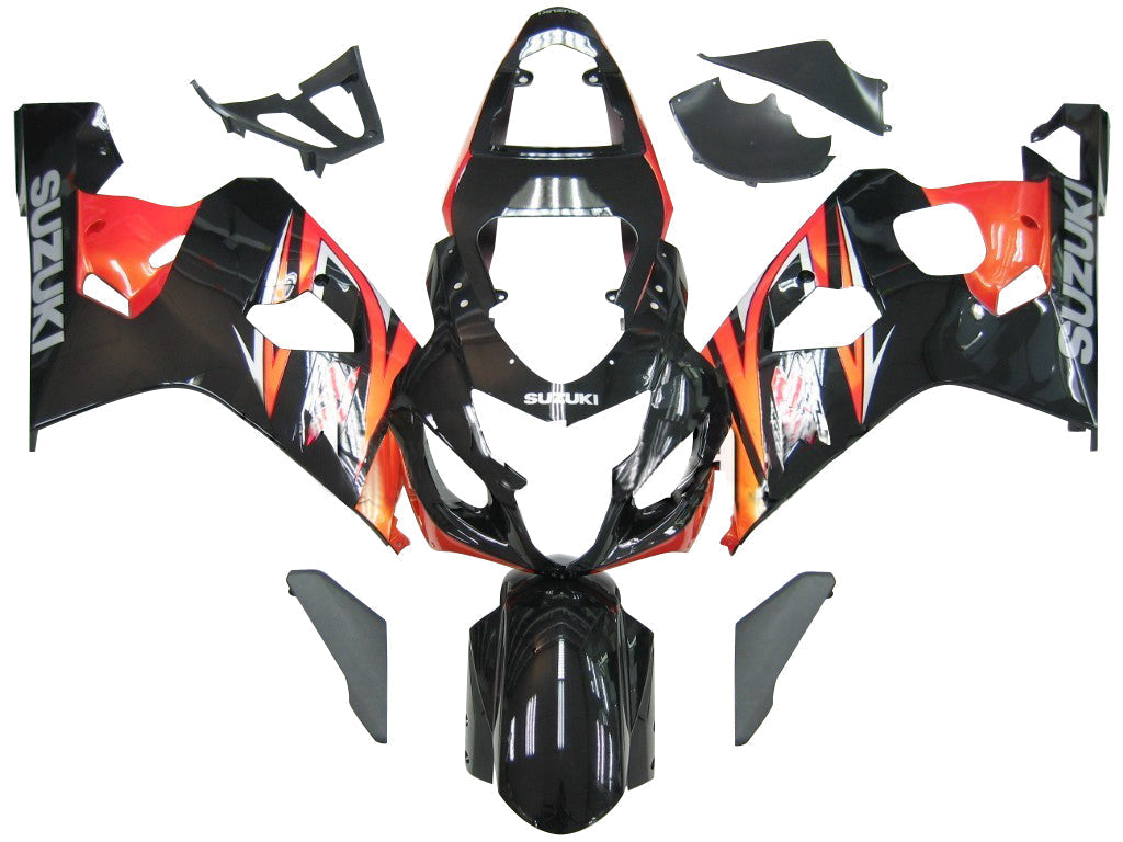 Fairings 2004-2005 سوزوكي GSXR 600 750 أسود برتقالي GSXR عام