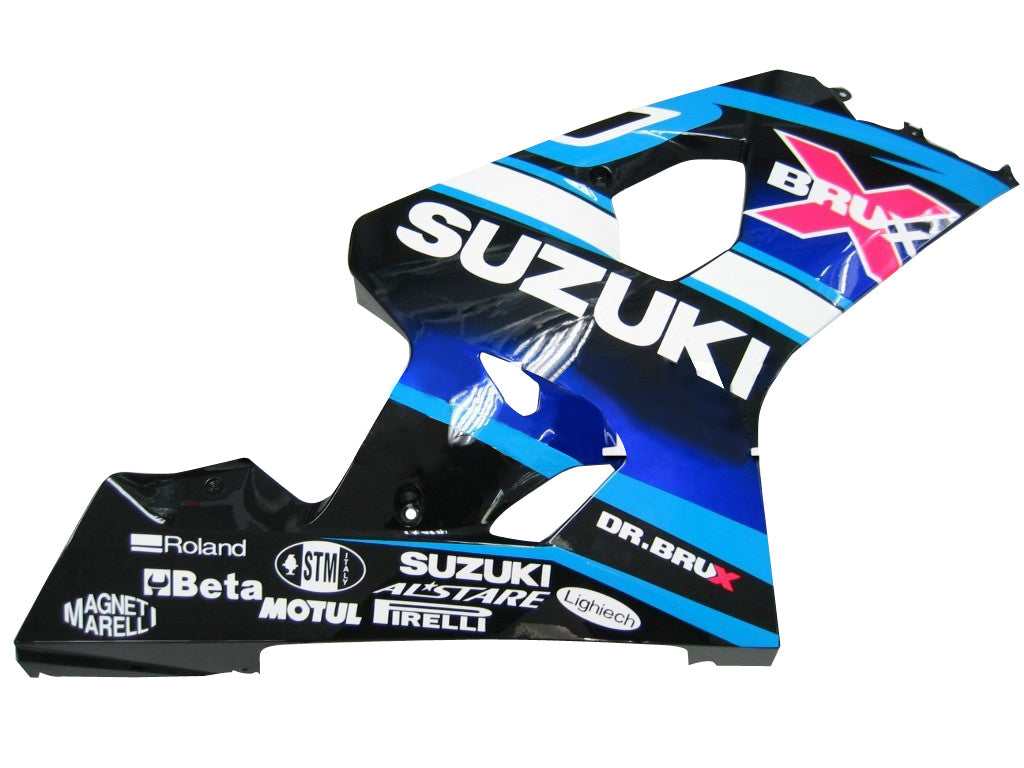 Fairings 2004-2005 سوزوكي GSXR 600 750 أبيض أزرق Brux GSXR عام