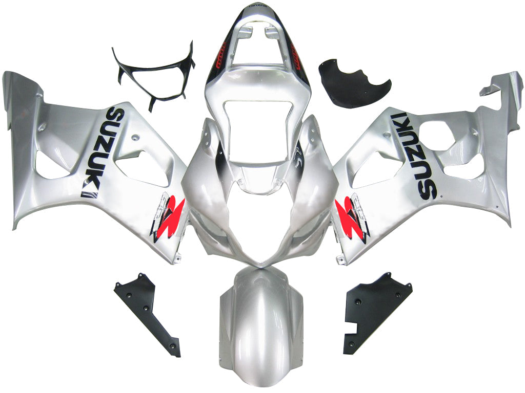 Fairings 2004-2005 سوزوكي GSXR 600 750 فضي GSXR عام