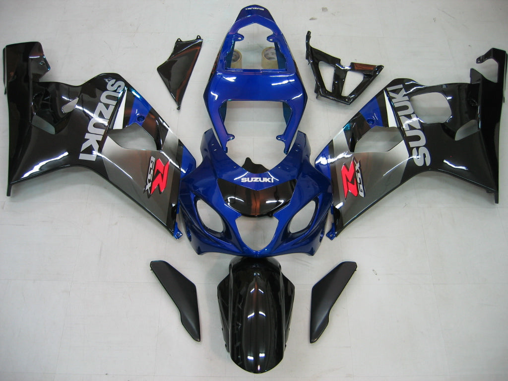 Fairings 2004-2005 سوزوكي GSXR 600 750 أزرق أسود فضي GSXR عام