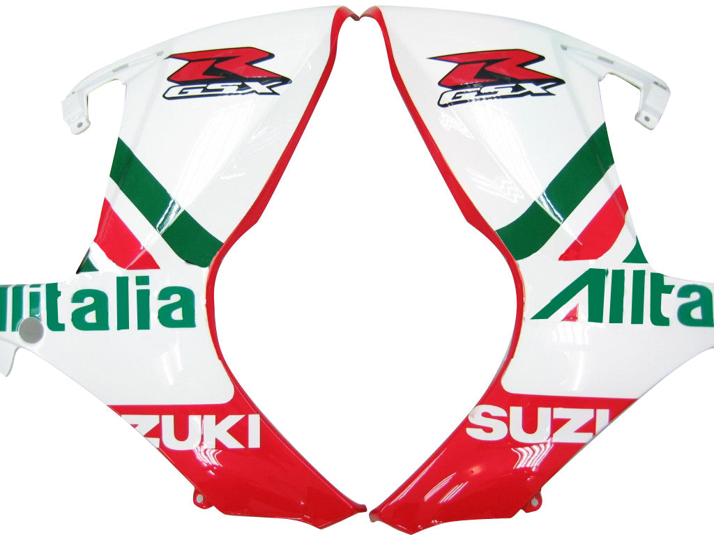 Fairings 2006-2007 Suzuki GSXR 600 750 White Red Green Alitalia  Generic