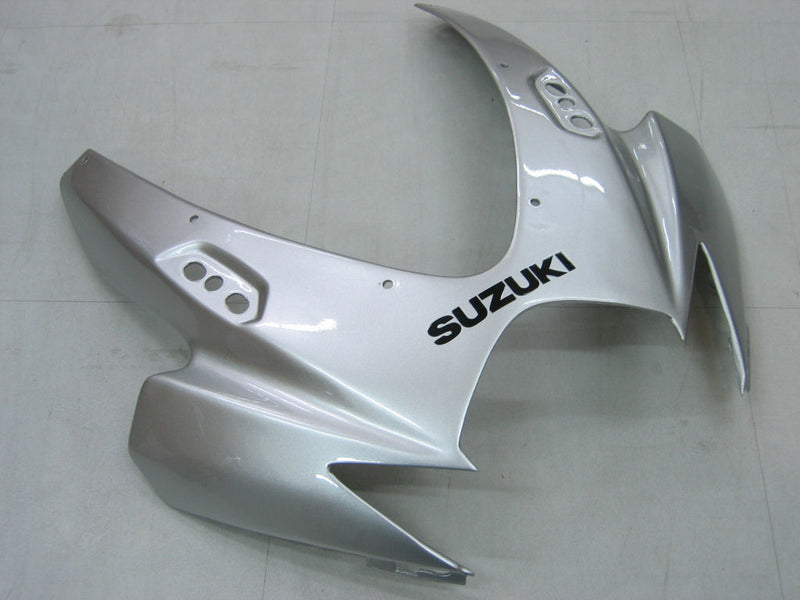 Carenados 2006-2007 Suzuki GSXR 600 750 Plata y Negro GSXR Genérico