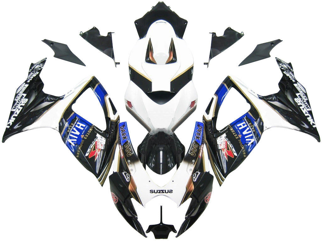 Fairings 2006-2007 Suzuki GSXR 600 750 Black Blur Viru Beer  Generic