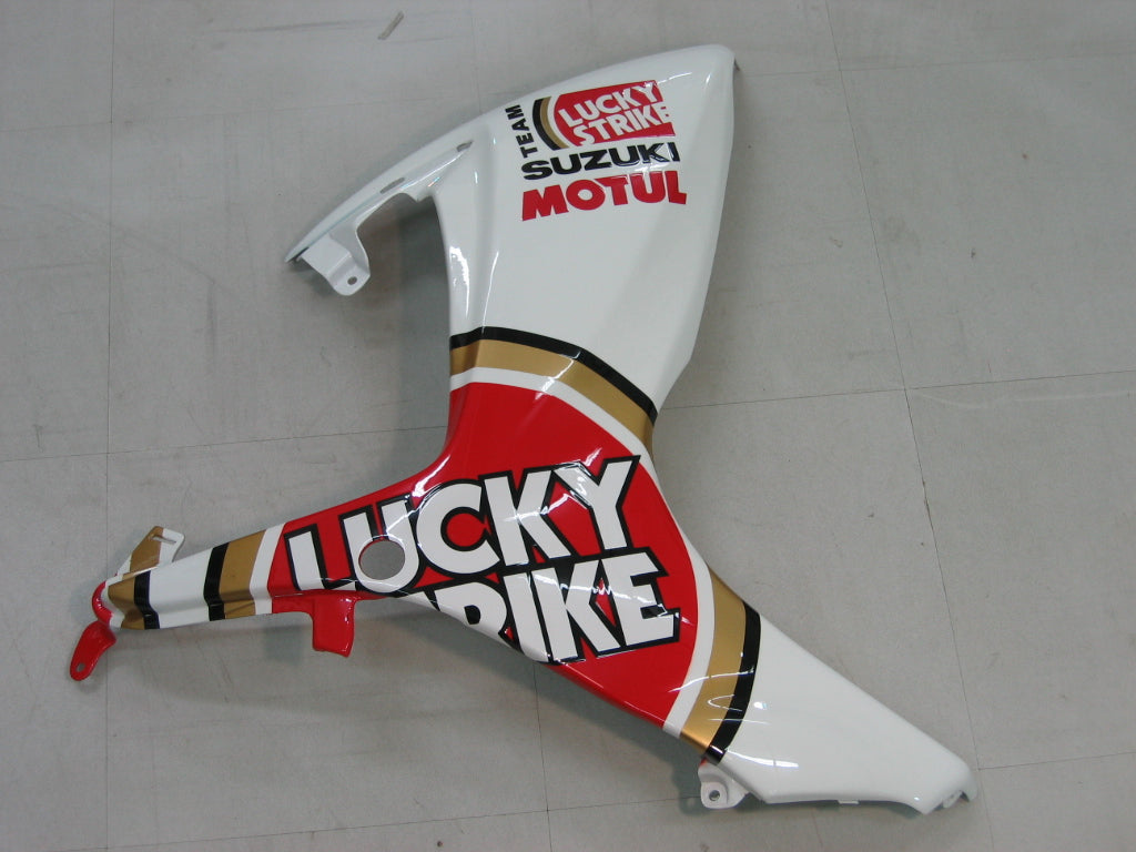 Fairings 2006-2007 Suzuki GSXR 600 750 White Red Lucky Strike  Generic