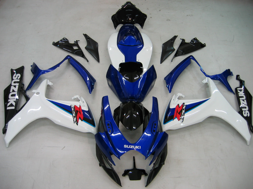 Fairings 2006-2007 Suzuki GSXR 600 750 White Blue Black GSXR  Generic