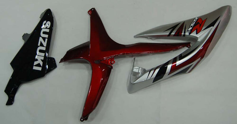 Fairings 2008-2010 Suzuki GSXR 600 750 Silver Red GSXR  Generic