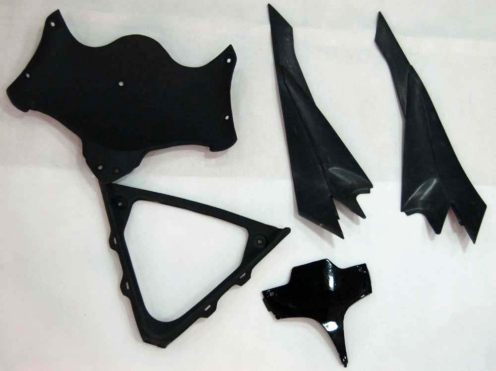 Fairings 2008-2010 سوزوكي GSXR 600 750 لهب أسود وأخضر GSXR عام