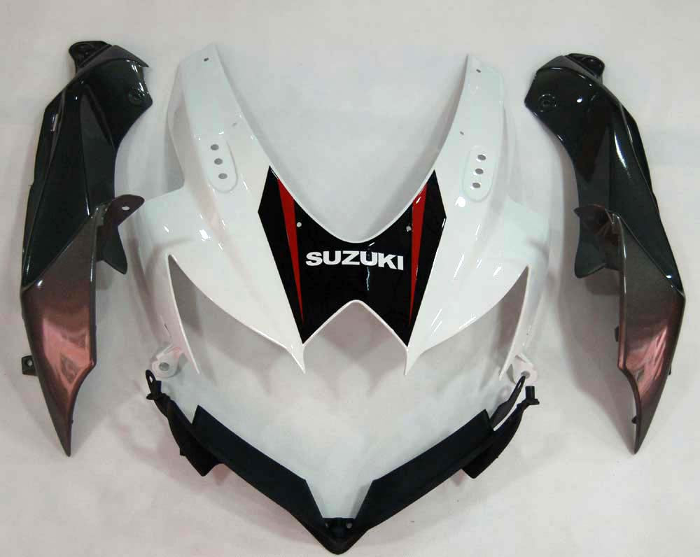 Fairings 2008-2010 سوزوكي GSXR 600 750 أبيض وفضي GSXR عام