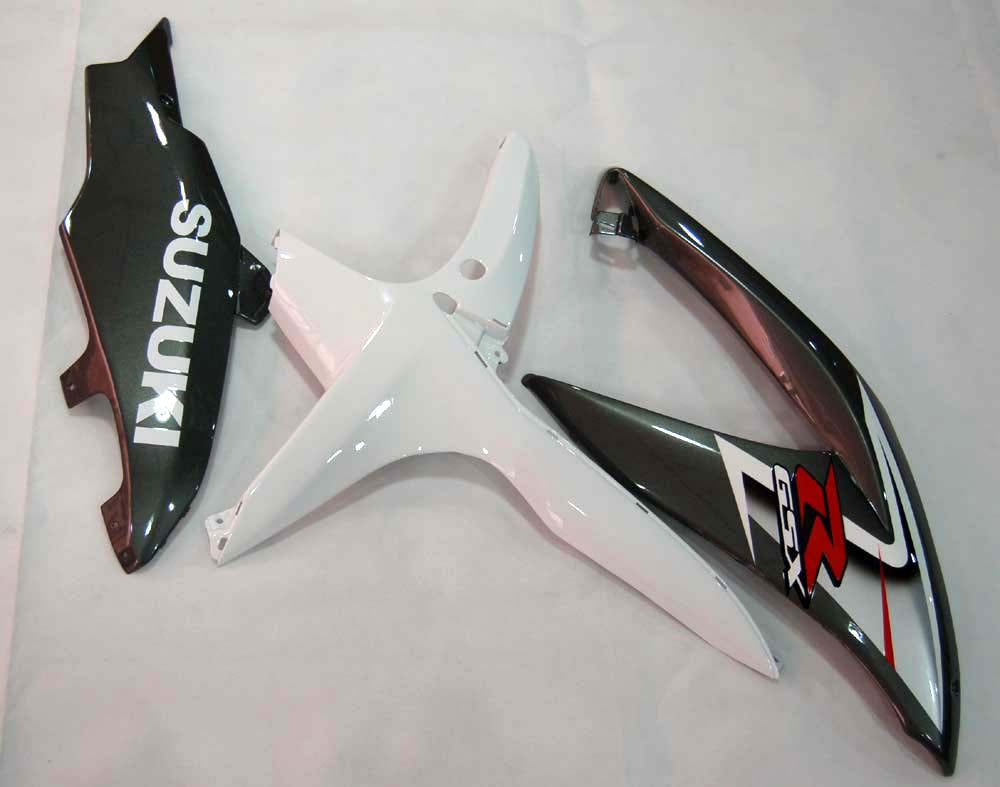 Fairings 2008-2010 سوزوكي GSXR 600 750 أبيض وفضي GSXR عام