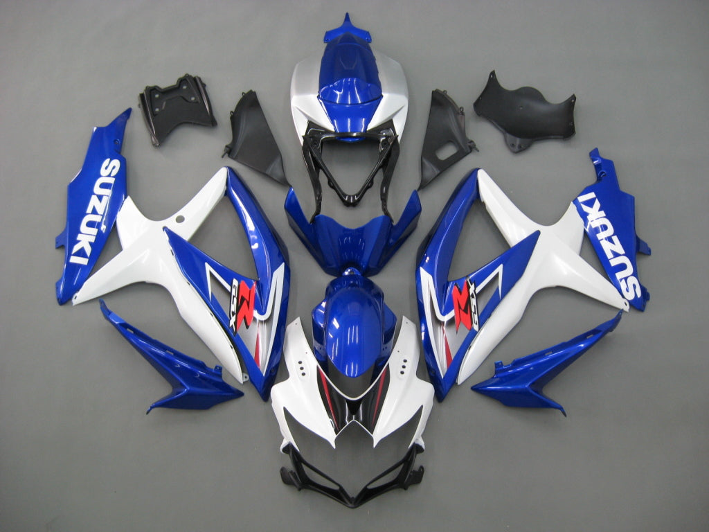 Fairings 2008-2010 Suzuki GSXR 600 750 White & Blue GSXR  Generic