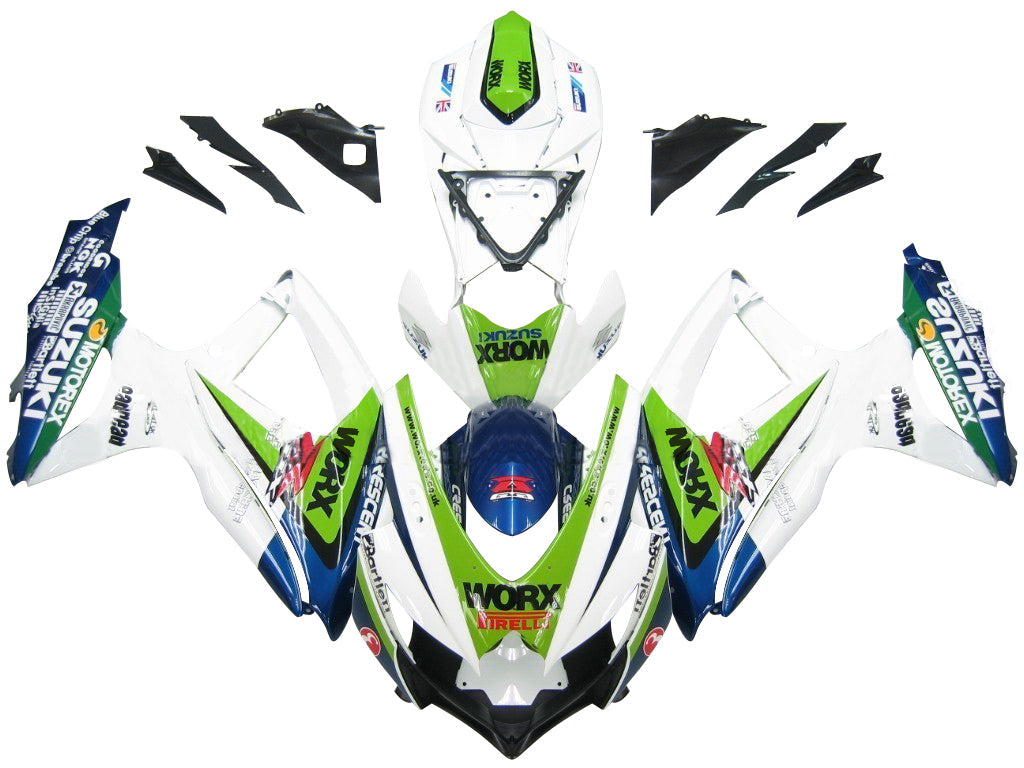 Fairings 2008-2010 Suzuki GSXR 600 750 Multi-Color Worx  Generic