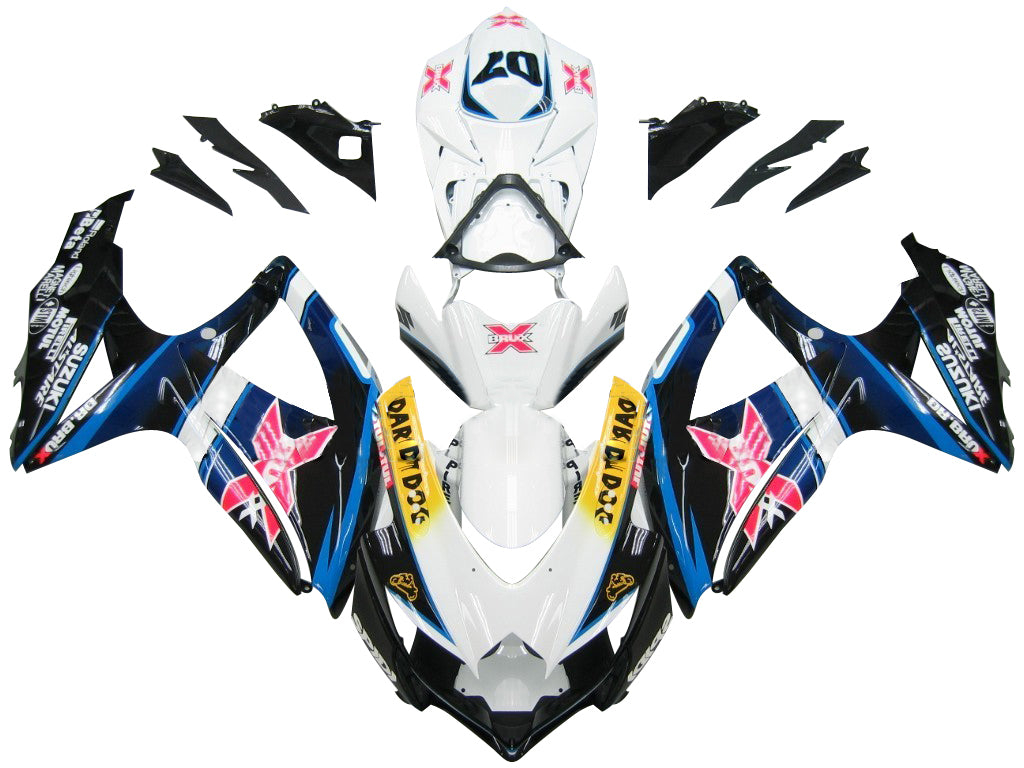 Fairings 2008-2010 Suzuki GSXR 600 750 Multi-Color Brux  Generic