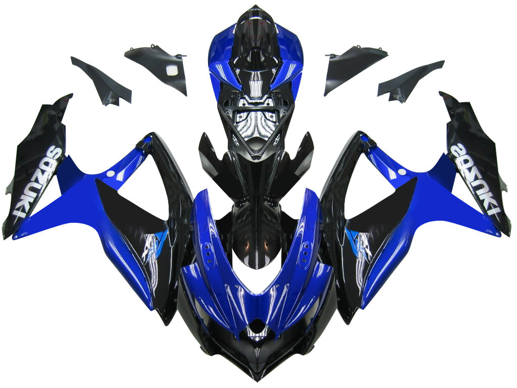 Fairings 2008-2010 Suzuki GSXR 600 750 Blue Black GSXR  Generic