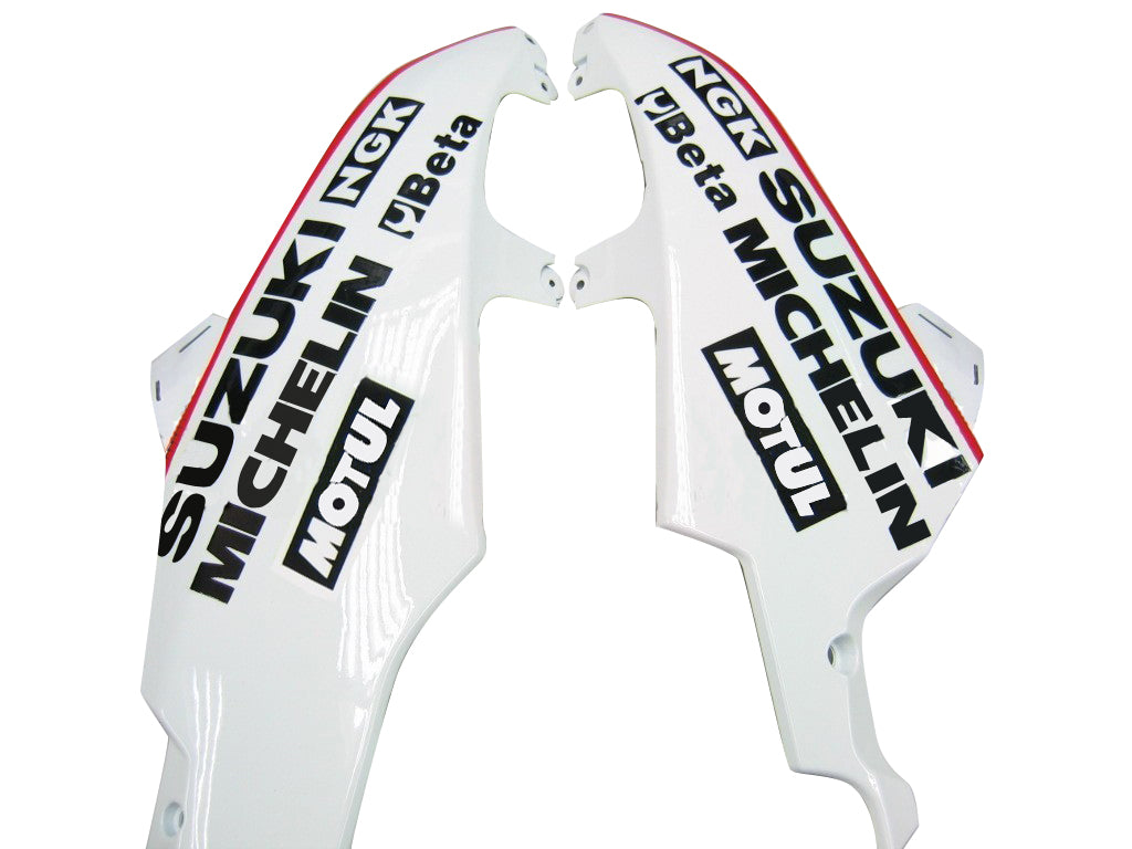 Fairings 2008-2010 سوزوكي GSXR 600 750 أسود أبيض GSXR عام