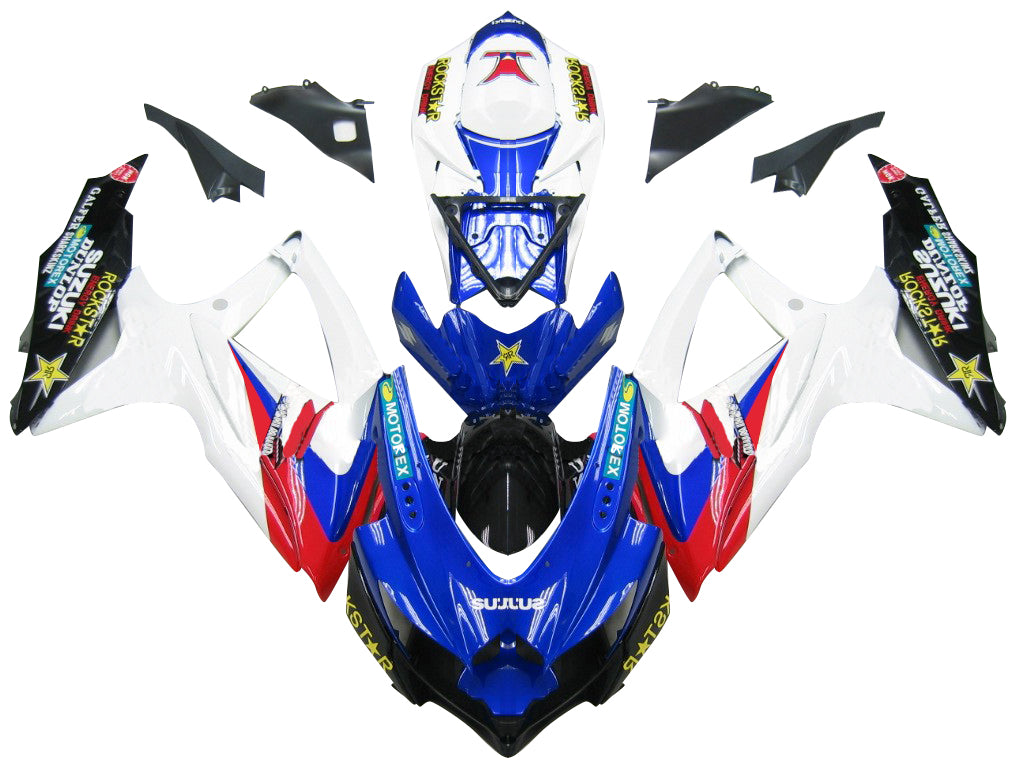 Fairings 2008-2010 Suzuki GSXR 600 750 Blue Red White GSXR  Generic