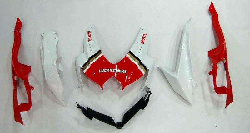Fairings 2008-2010 Suzuki GSXR 600 750 White Red Lucky Strike  Generic