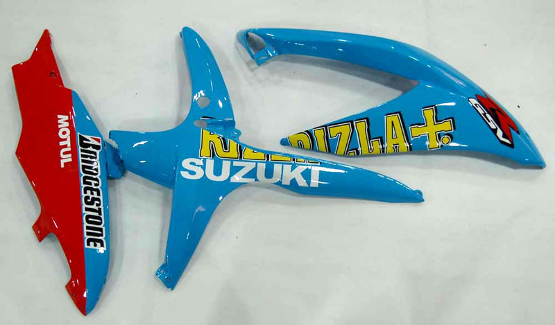 Carenados 2008-2010 Suzuki GSXR 600 750 Azul Amarillo Rizla Genérico