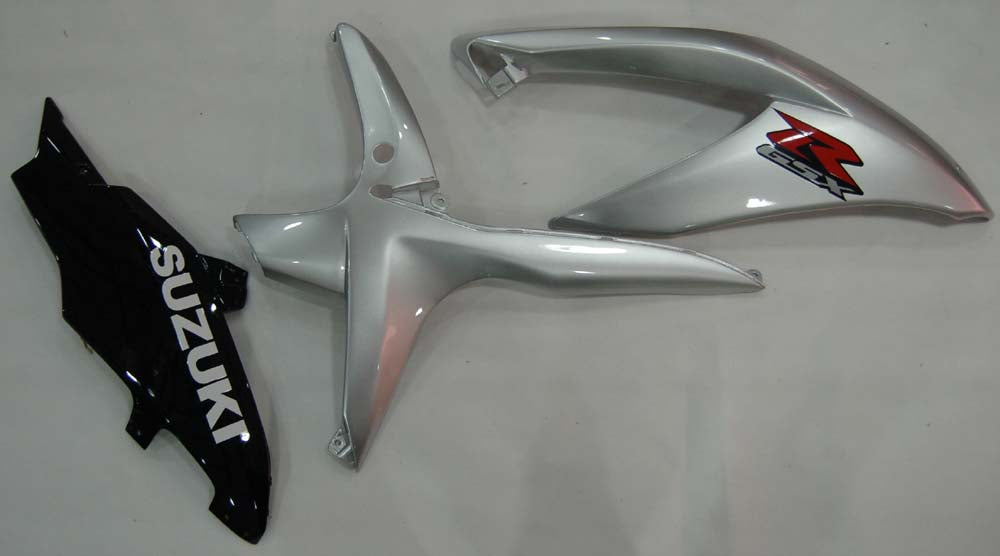 Fairings 2008-2010 Suzuki GSXR 600 750 Silver Black GSXR  Generic