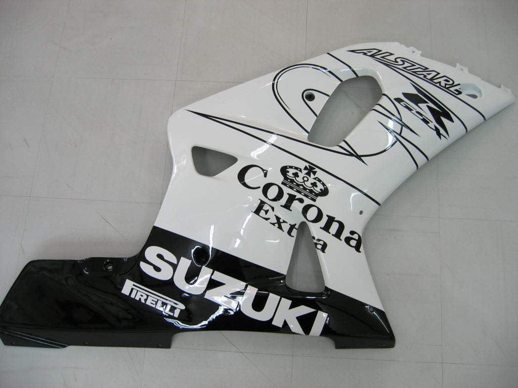 Fairings 2001-2003 Suzuki GSXR 750 White Black Alstare Corona  Generic