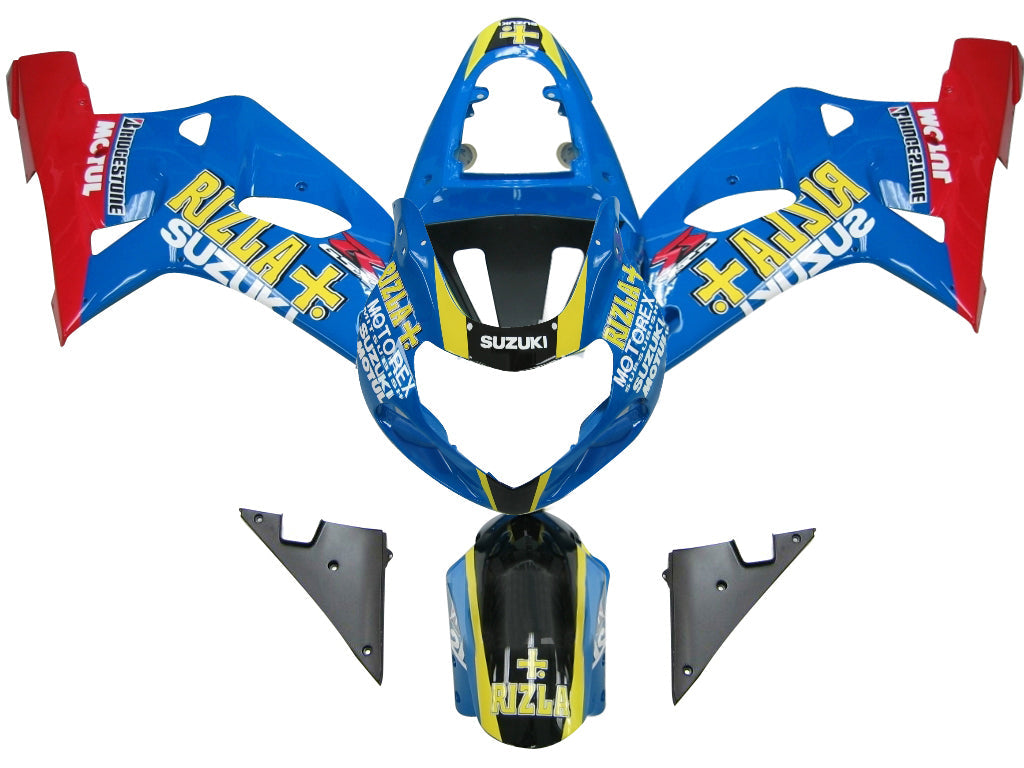 Fairings 2001-2003 سوزوكي GSXR 750 أزرق أحمر Rizla GSXR عام