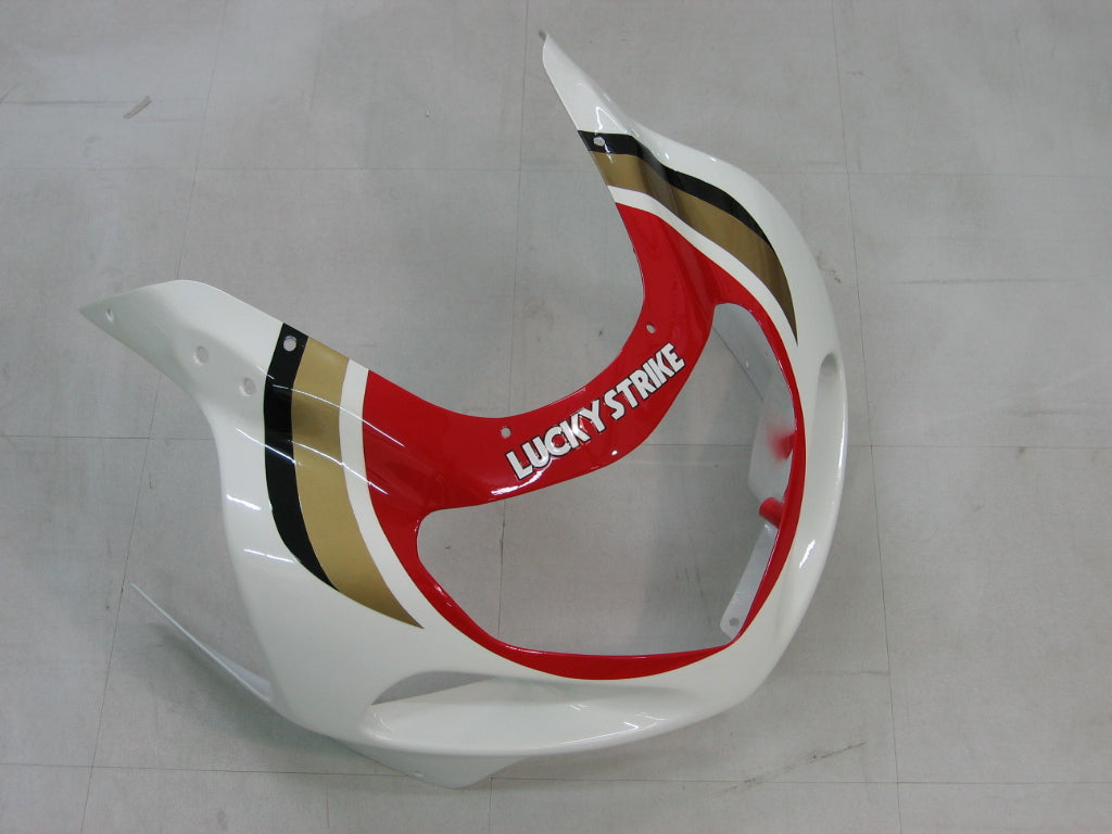 Fairings 2001-2003 Suzuki GSXR 750 White Red Lucky Strike  Generic