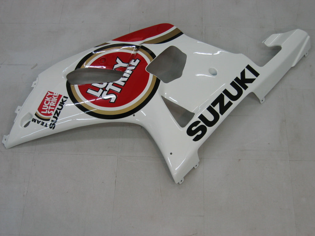 Fairings 2001-2003 Suzuki GSXR 750 White Red Lucky Strike  Generic