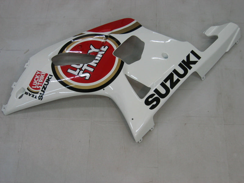 Carenados 2001-2003 Suzuki GSXR 750 Blanco Rojo Lucky Strike Genérico