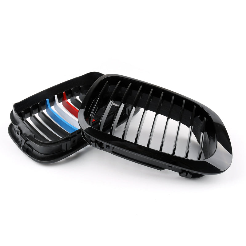 Front Fence Grill Grille ABS Gloss Black Mesh para BMW E46 2D (1999-2002) 3 Series Generic