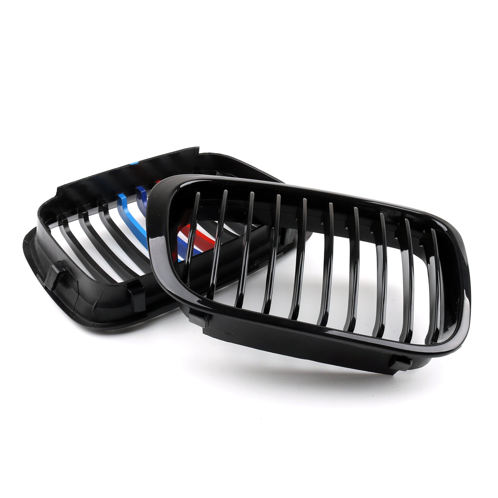 Front Fence Grill Grille ABS Black Mesh For BMW E46 4D (1998-2001) 3 Series Generic