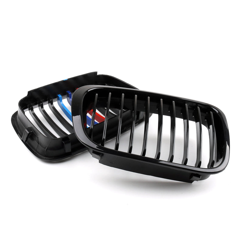 Front Fence Grill Grille ABS Black Mesh para BMW E46 4D (1998-2001) 3 Series Generic