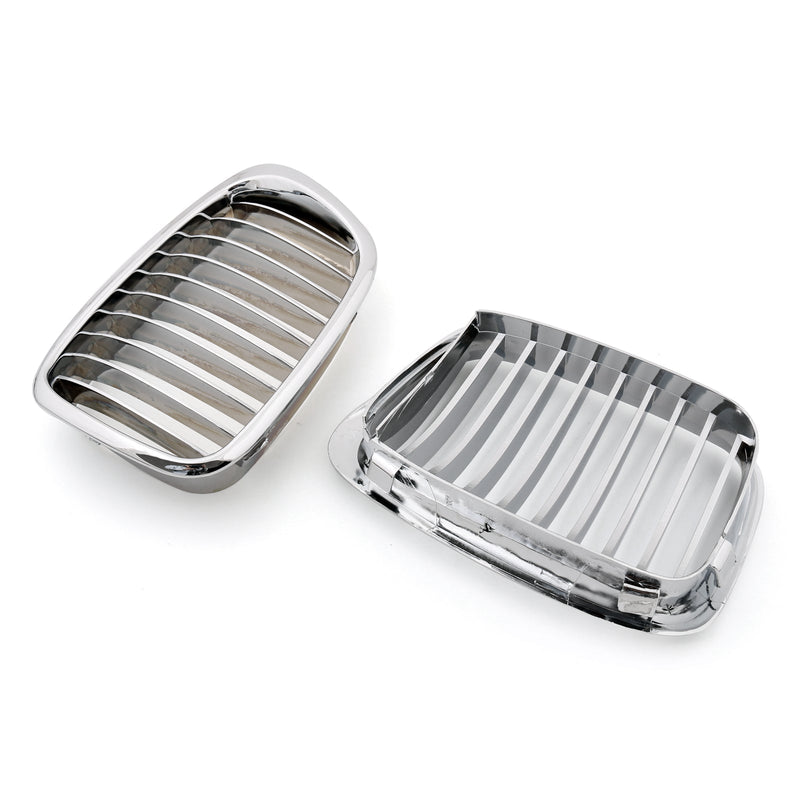 Chrome Front Kidney Grill Mesh Grille For BMW E39 (1995-2003) Generic