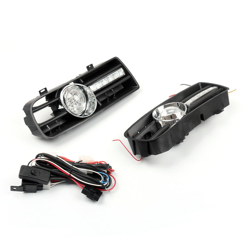 2x luz antiniebla 5 LED parachoques delantero parrilla DRL lámpara para VW Golf MK4 GTI TDI (99-04) genérico