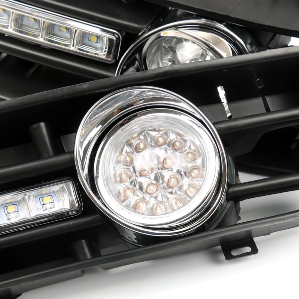 2x Fog Light 5 LED Front Bumper Grille DRL Lamp For VW Golf MK4 GTI TDI (99-04)