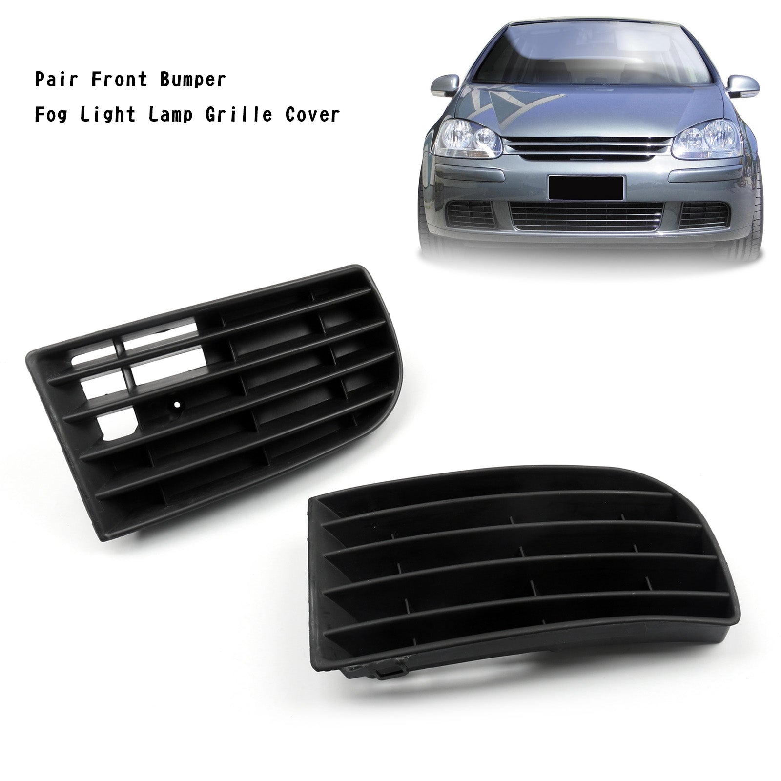 ABS Front bumper Grille Grill Guard Cover fit Volkwage VW Golf 2005-2008 MK5 Generic