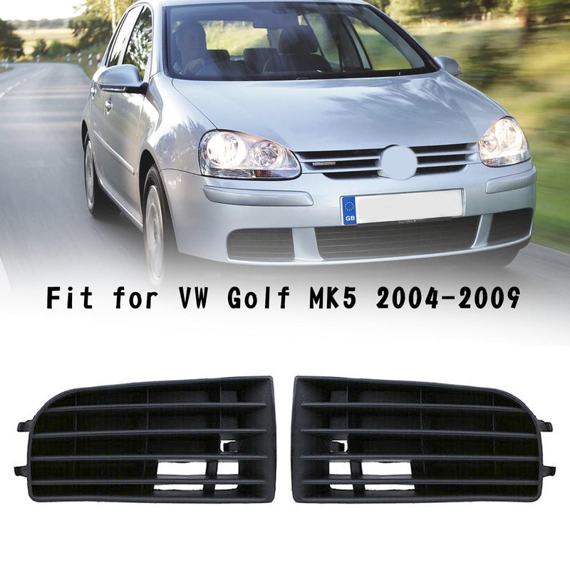 ABS Parachoques delantero Rejilla Protector de parrilla Cubierta compatible con Volkwage VW Golf 2005-2008 MK5 Genérico
