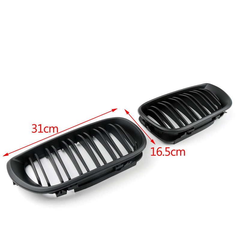 Front Kidney Grill Double Rib For BMW E46 3 Series 4 Door 2002-2005 Generic